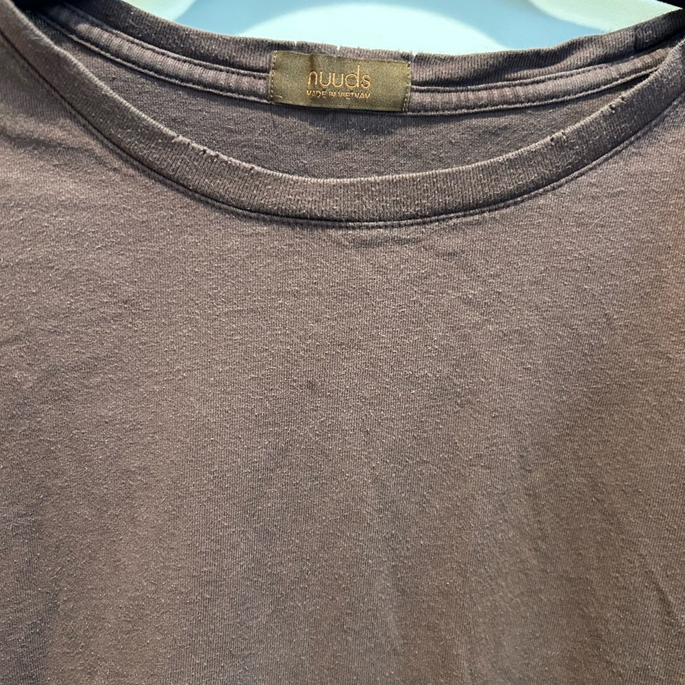 Nuuds Everyday T-Shirt Vintage Cotton - Coffee - XL - Picture 3 of 7
